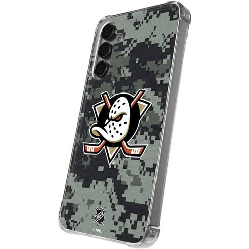 NHL Anaheim Ducks Camo Galaxy S24 Plus Clear Case